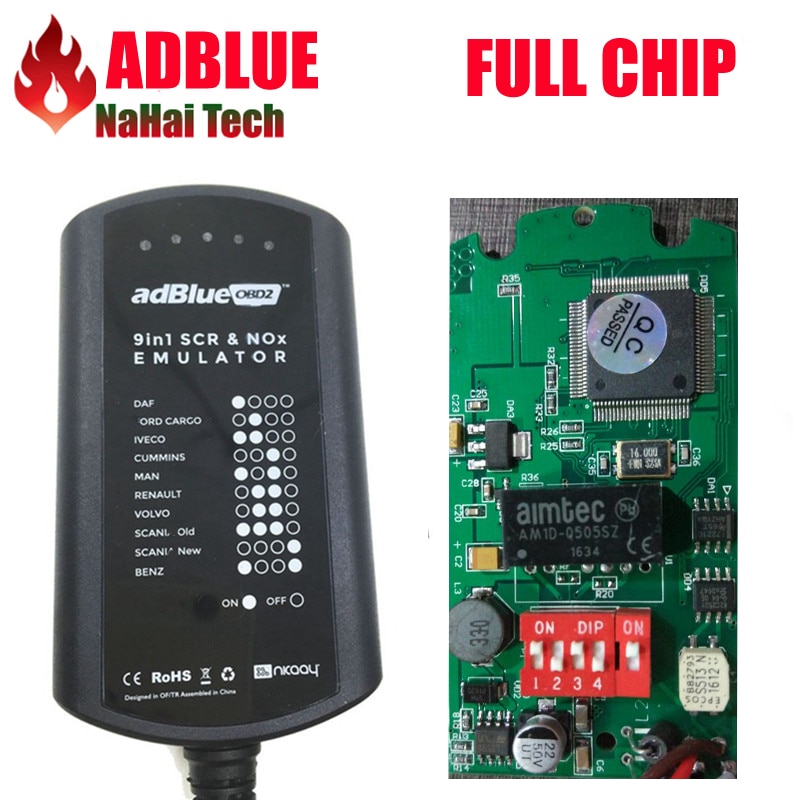 Full Chip Adblue Emulater 9 in 1 9in1 Adblue 8in1 AdBlue ķ ڿ  귣   Ʈ
